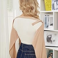 Vista 5 de PPOGOO Funda de lactancia de muselina para lactancia materna, transpirable, para mamá, 100% algodón, con aro rígido para lactancia materna (verde)