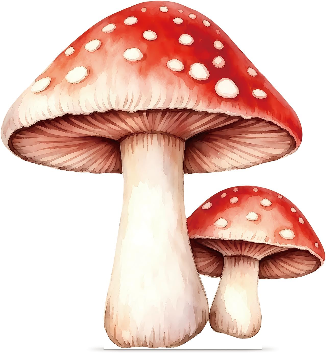 4.92ft Giant Woodland Mushroom Plastic Corrugated Cutout 59x55in Freestanding Forest Theme Photo Booth Backdrop Prop for Enchanted Fairy Birthday Party Baby Shower Nursery
