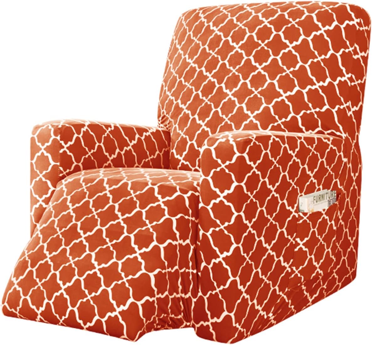 Stretchable Recliner Chair Cover, Spandex Printed Reclining