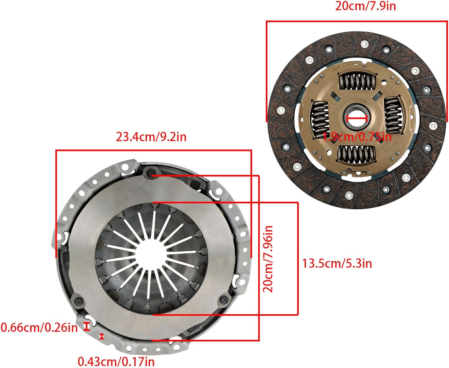labwork Transmission Clutch Kit Replacement for Smart Fortwo 2008-2015 L3 1.0L Standard Kit Only