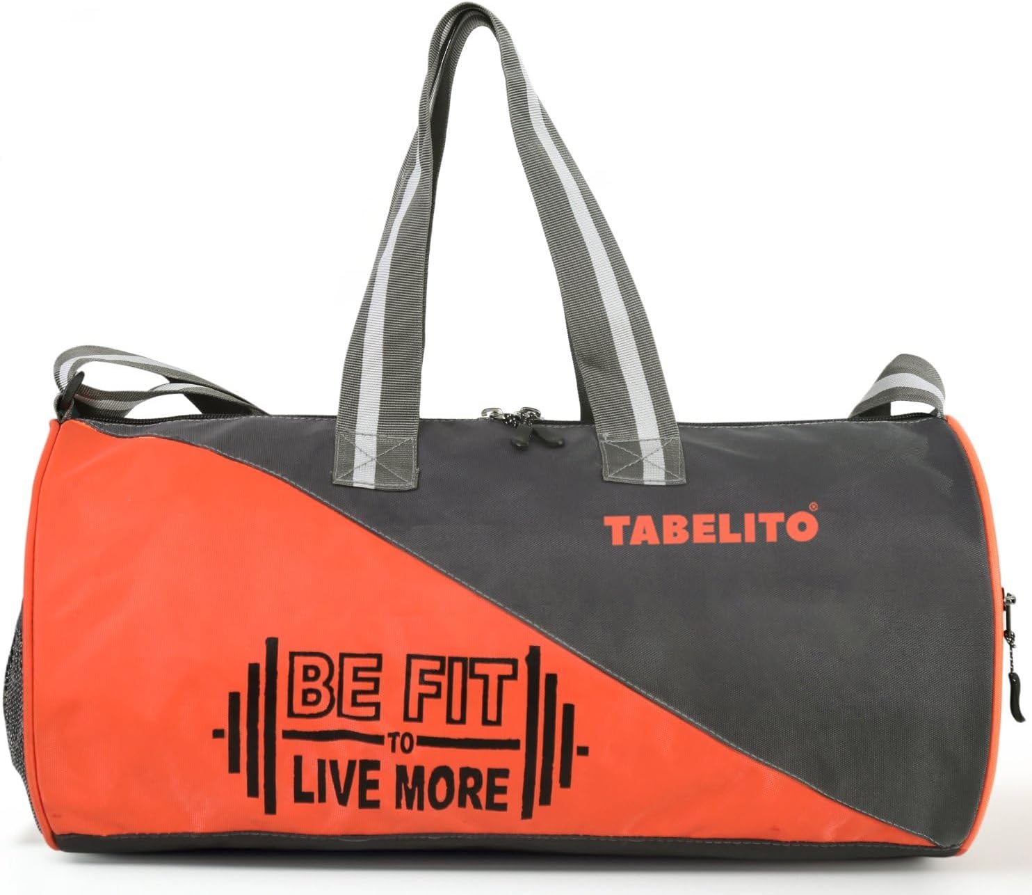 TabelitoFIT-GO Polyester Duffle Sports Travel Gym Bag 30 Litre Water-Resistant Shoulder Strap Bags for Men & Women (Orange)