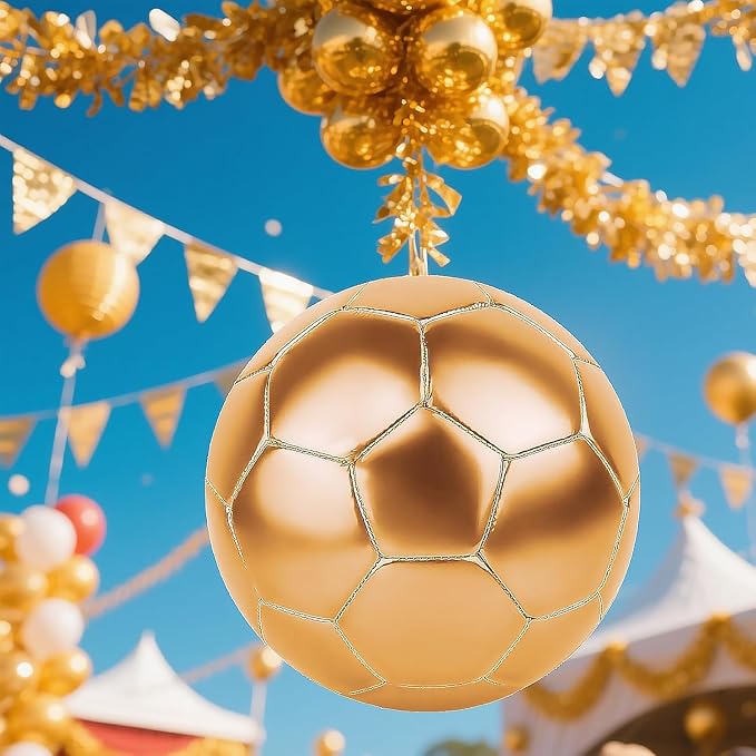 Balón de fútbol tamaño 3 amarillo con bomba miniatura 5