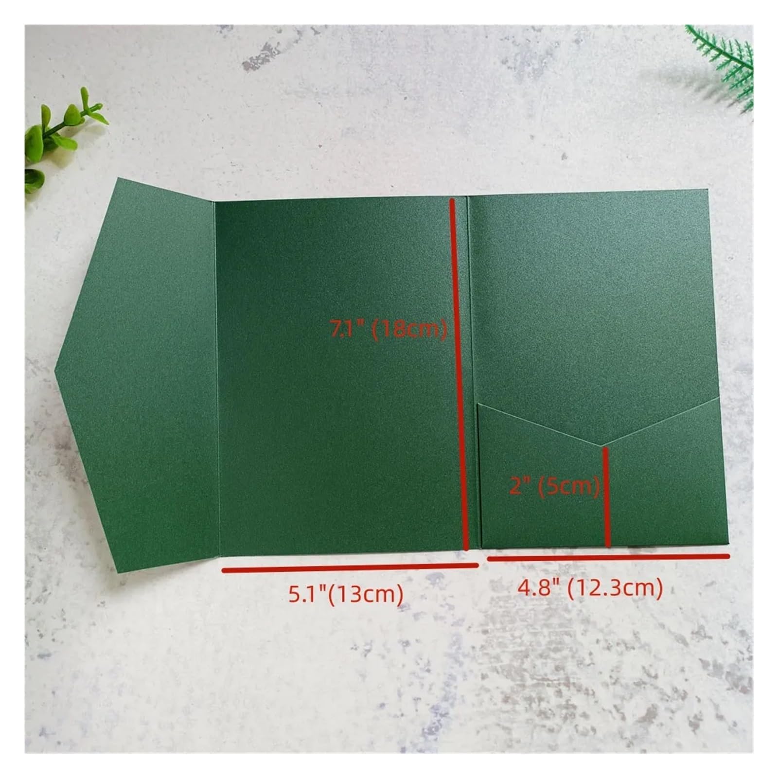 Einladungsumschläge Taschenumschläge for Hochzeitseinladungen, Einladung for Aufdruck „Sweet Sixteen“, 5 x 7 Zoll, 50 Sets(White,Pocket and Envelop)