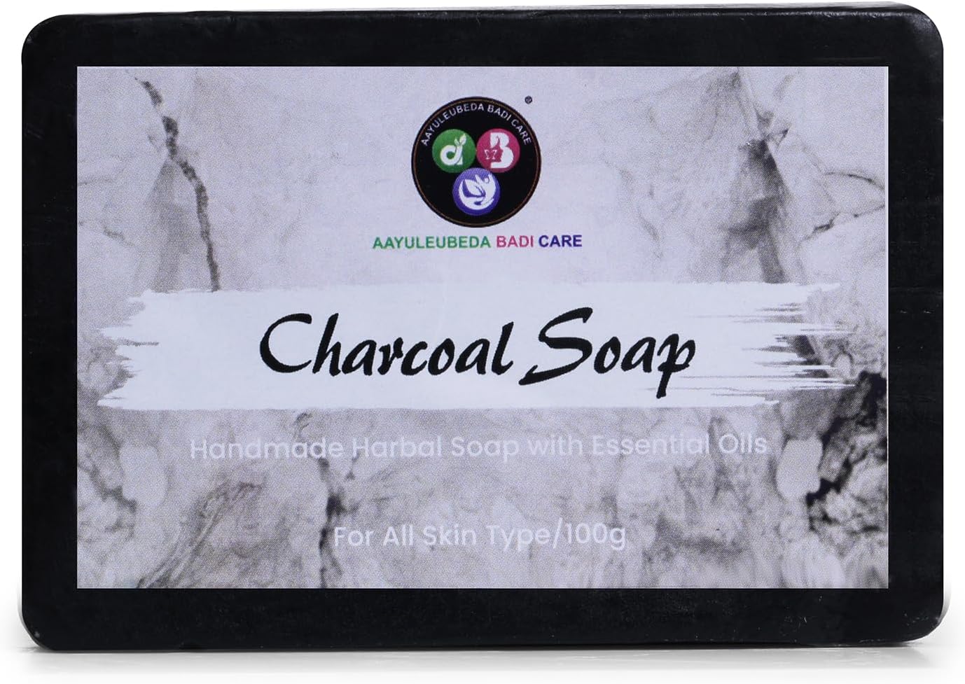 ABC Charcoal Soap, Handmade Herbal Soap With Essential oil & Charcoal Extracts,100g| Paraben-Free Moisturising Soap With Mild Fragrance for Smooth & Glowing Skin| Eco-Friendly.