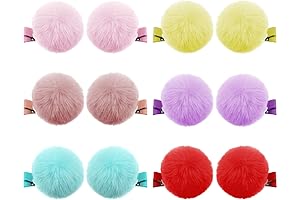 Pink Fluffy Hair Clip