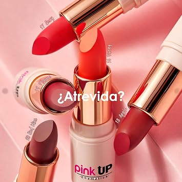 Pink Up | Lipstick | Long-lasting bold color with matte finish | Soft, creamy texture that wont dry lips | Lipstick | Lip makeup | Full coverage comfort | Luxe | Model PKLP010