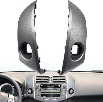 55413-42070-B0 Central Dashboard Cover Strip Trim Instrument Cluster Panel Trim Compatible with Toyota RAV4 Base Limited EV Sport 2006 2007 2008 2009 2010 2011 2012 Replace 55412-42060-B0