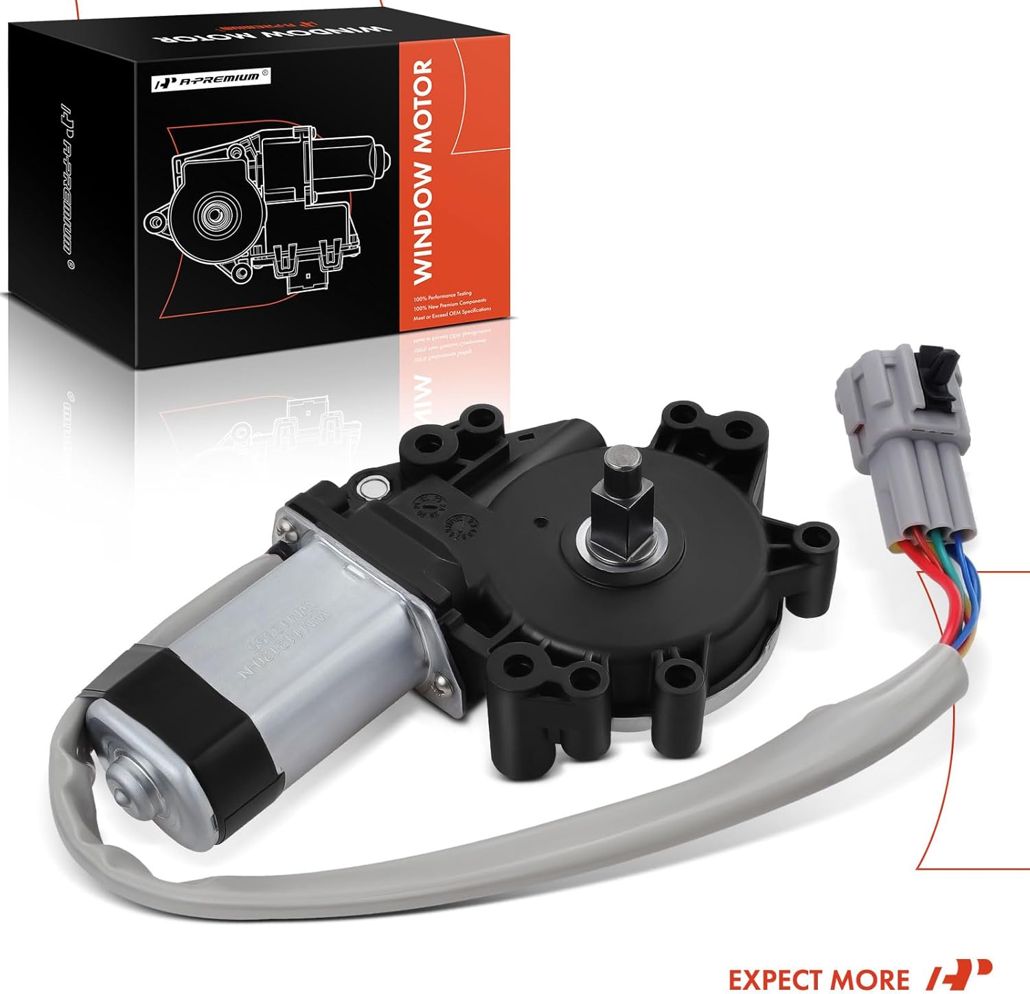 A-Premium Front Left Power Window Lift Motor Compatible with Nissan Quest 2004 2005 2006 2007 2008 2009 MPV, Driver Side, Replace# 80731ZM70B, 807315Z100