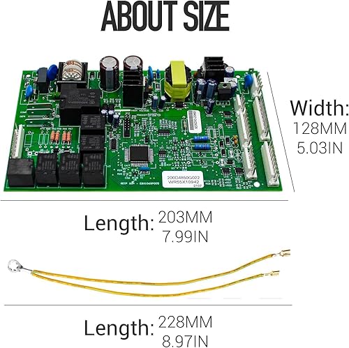 Vista 5 de WR55X10942C WR55X10942 Placa de control de repuesto para refrigerador GE Reemplace WR55X10942P WR55X11130 WR55X10552 WR55X10656 WR55X10996