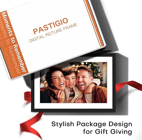 Miniatura 6 de Marco de fotos digital de 10.1 pulgadas, marco de fotos digital Frameo WiFi, presentación de diapositivas eléctrica de 1280 x 800 IPS, rotación