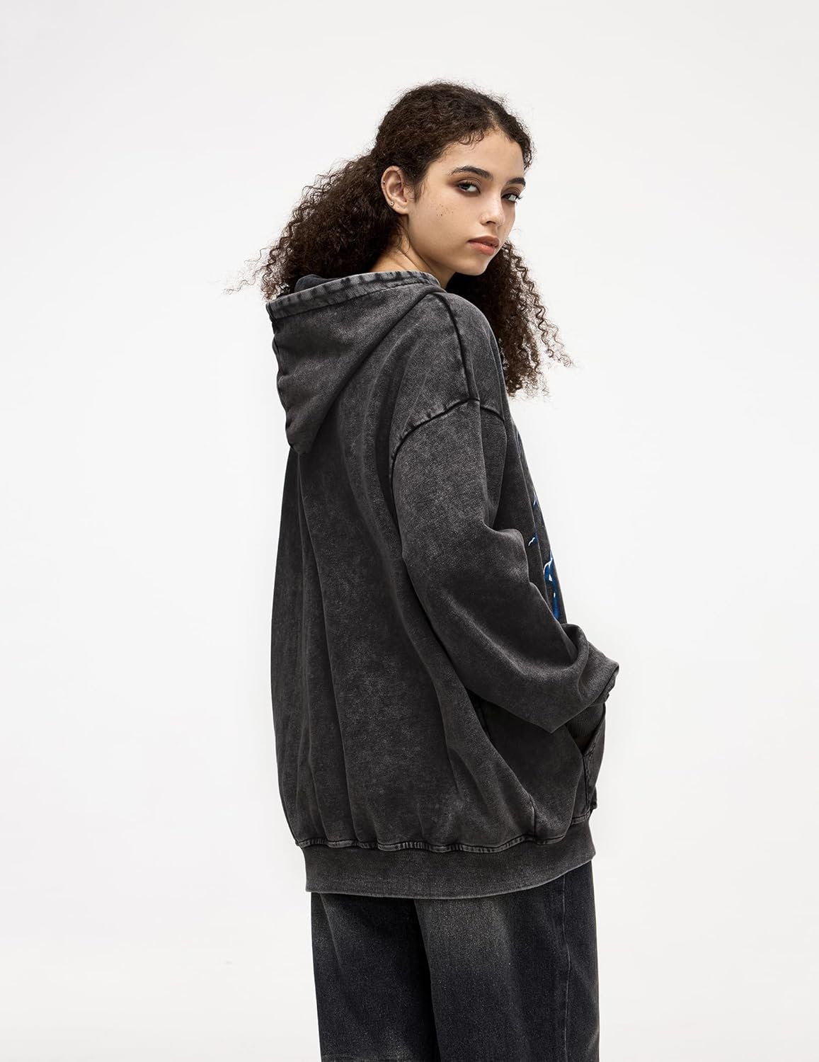 Aelfric Eden Mens Lightning Graphic Hoodies Print Oversized Unisex Streetwear Vintage Hoodie Y2k Sweatshirt Pocket Pullover - Image 5