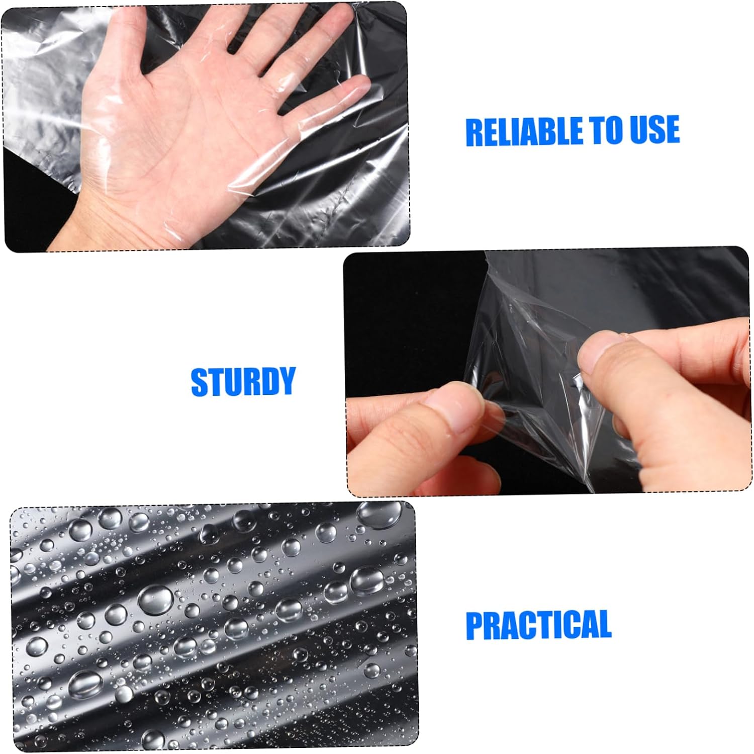 Cabilock Your Garments 50 Dry Cleaning Bags Large Suit Covers Garment Shield Easy Storage Solution