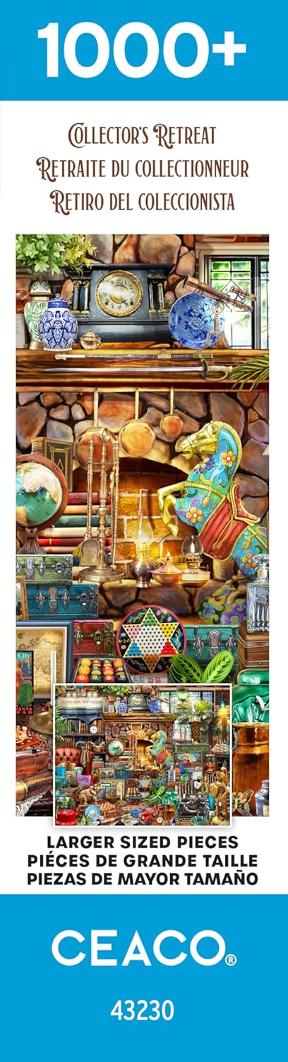 Ceaco - EZ2Hold - Collector's Retreat - 1000 Piece Jigsaw Puzzle for Adults - Challenging Puzzle Perfect for Game Nights - Finished Size is 30 x 24