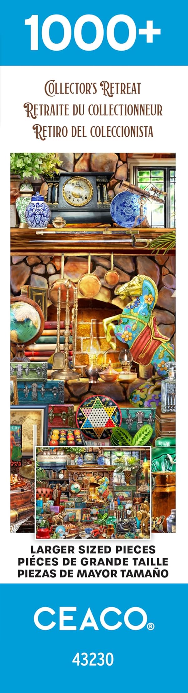 Ceaco - EZ2Hold - Collector's Retreat - 1000 Piece Jigsaw Puzzle for Adults - Challenging Puzzle Perfect for Game Nights - Finished Size is 30 x 24 by CEACO - Image 8
