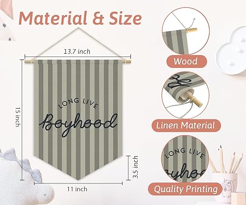 Miniatura 38 de Decoración de pared azul marino para habitación de niños, decoración de pared para dormitorio de niños, decoración de habitación de niños, Azul