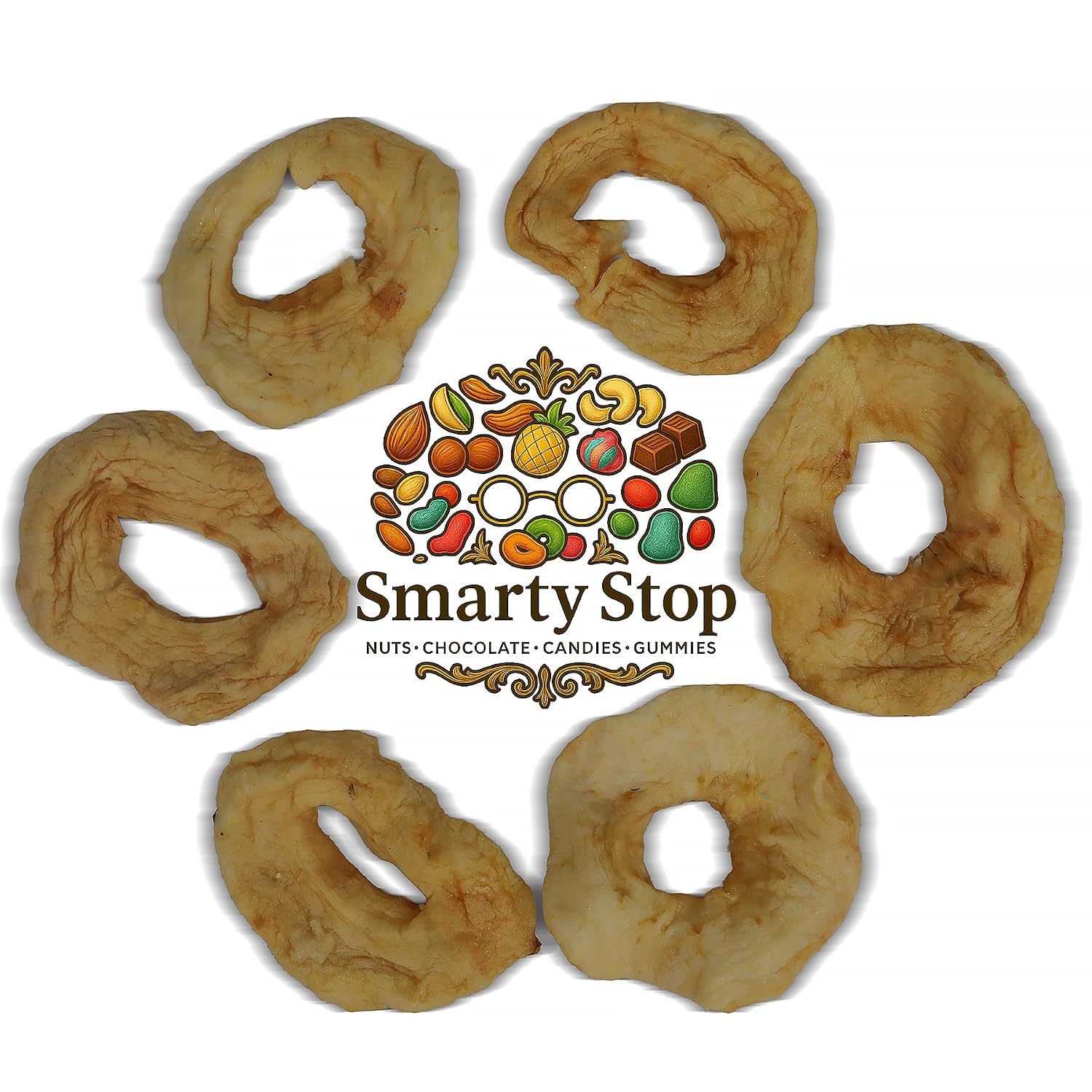 Smarty Stop Dried Fruits Great Healthy Snack (Dried Apple Rings, 5 Pound (Pack of 1))