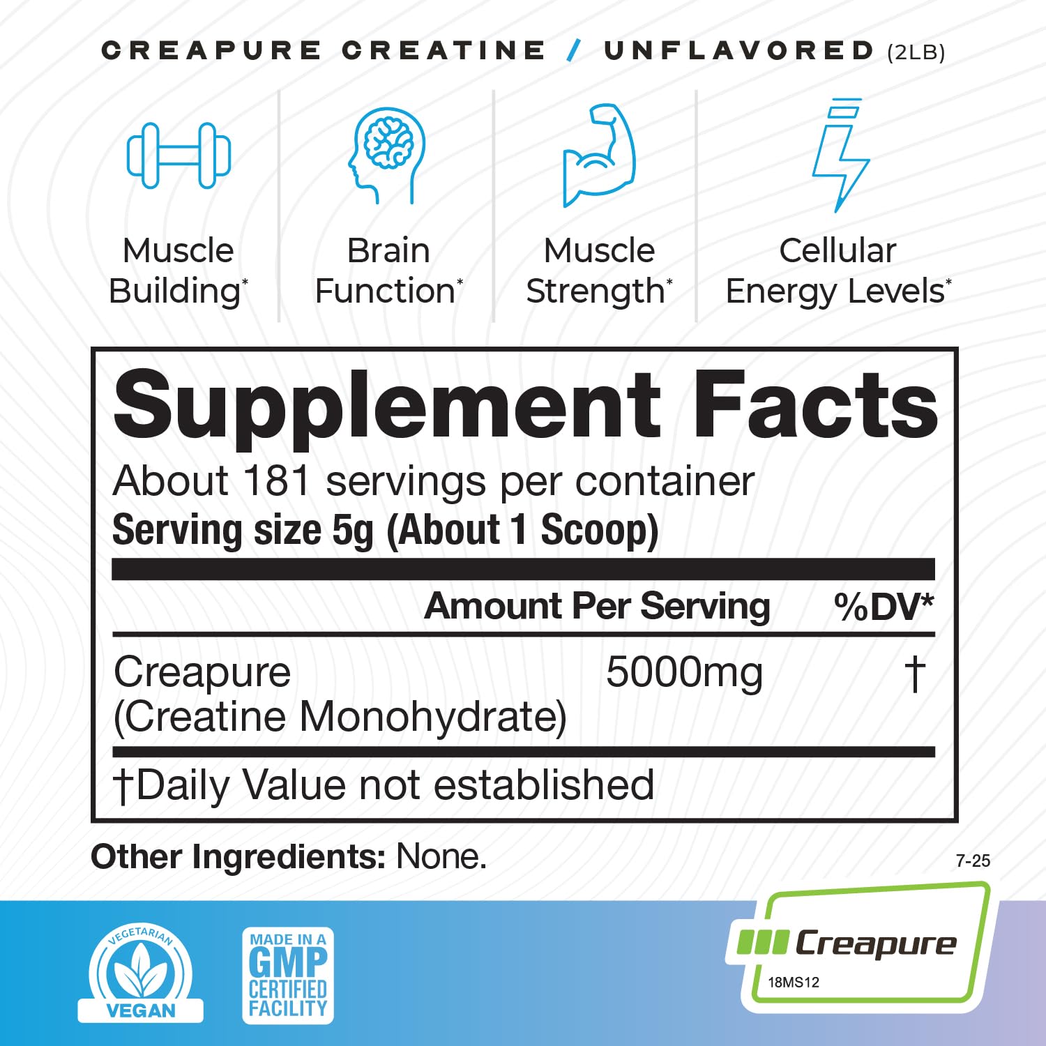 Muscle Feast Creapure Creatine Monohydrate Powder, Unflavored (2lb) — Amazon image 3