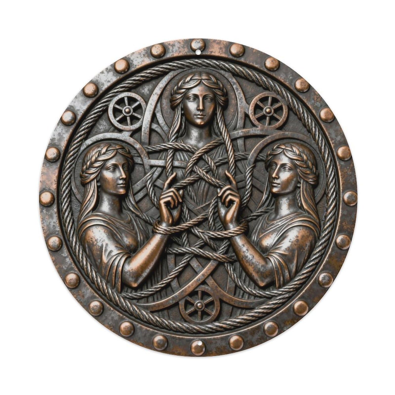 Celtic Norns Thread Fate Metal Tin Sign Plaque