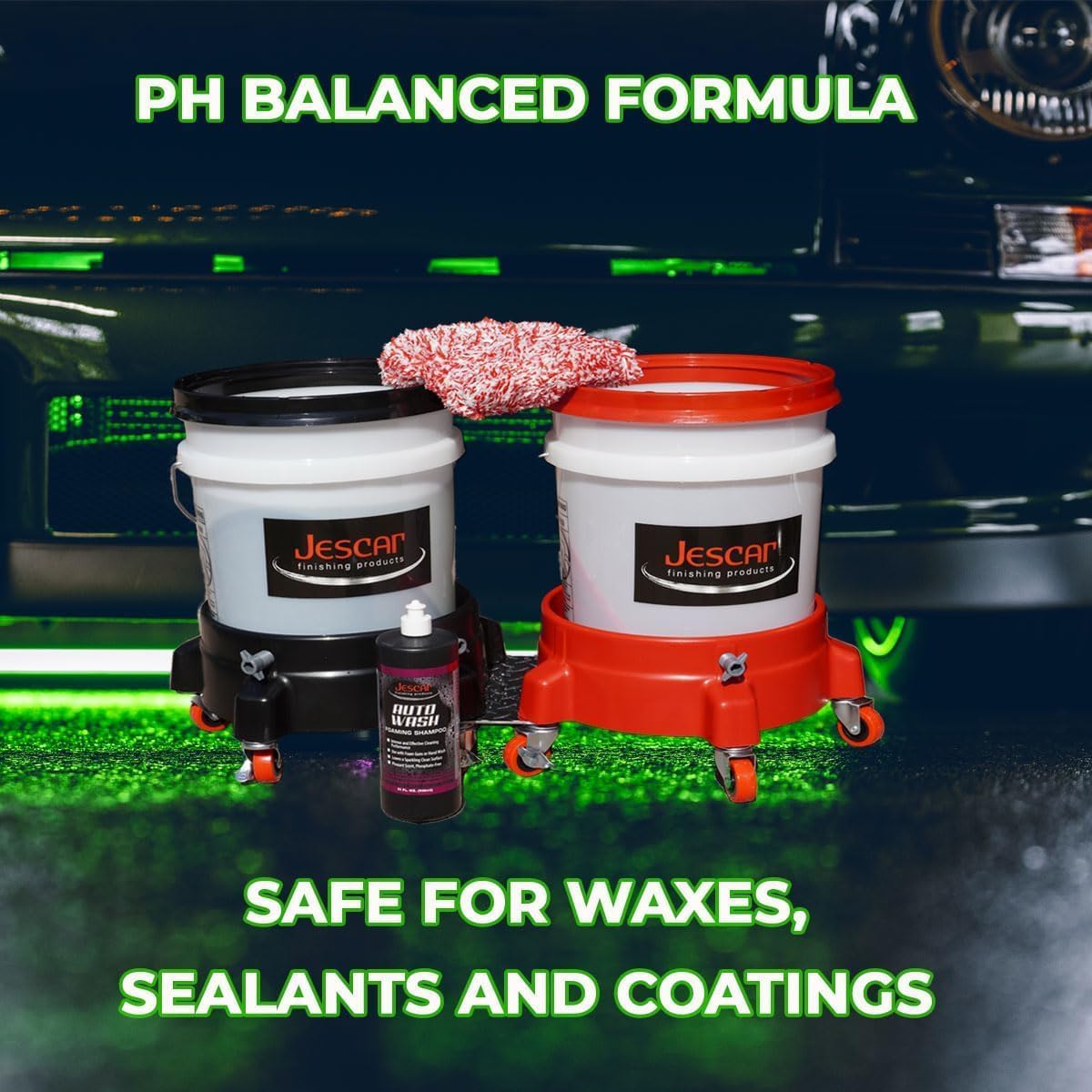 Jescar Auto Wash Shampoo - 32oz - PH-neutral car wash soap for ultimate paint protection, Use in Foam Cannon, foam Guns, & 5 Gallon Bucket. Safe for Cars, Trucks, Motorcycles, RVs & More. - Image 3