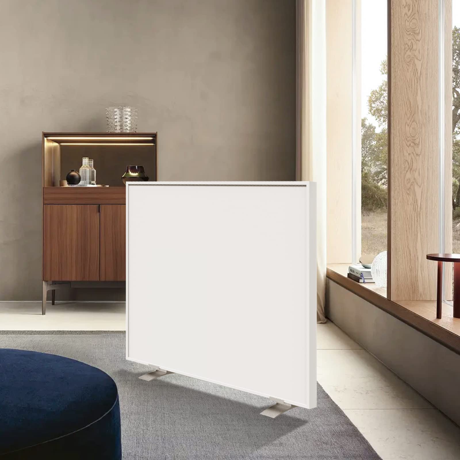 Calefacción infrarroja, dispositivo de pie, patas, 300 vatios, calefacción eléctrica infrarroja, calefacción de pared, radiador, panel calefactor, panel de calefacción, ahorro de energía, protección