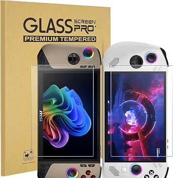 KEANBOLL 2 Pack Tempered Glass Screen Protector for MSI Claw 8 AI+ A2VMx 2025 8 Inch & Lenovo Legion Go S 8" 2025, 9H Hardness Anti-Scratch