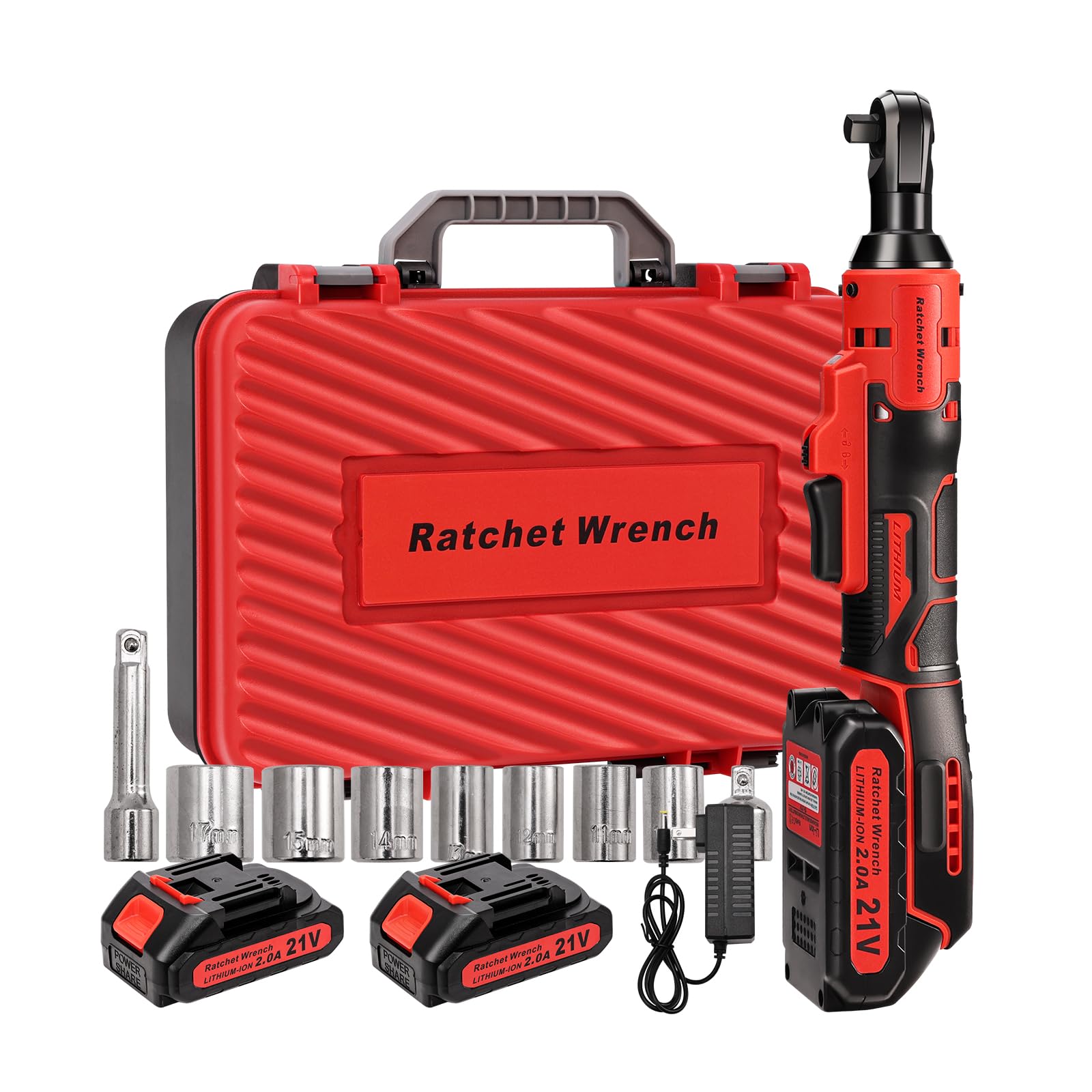 Chiave A Cricchetto Elettrica Senza Fili 21V - 3/8", 90 Nm, Batteria 2.0Ah, 7 Prese, Luce LED, Per Auto E Casa - Foto 6