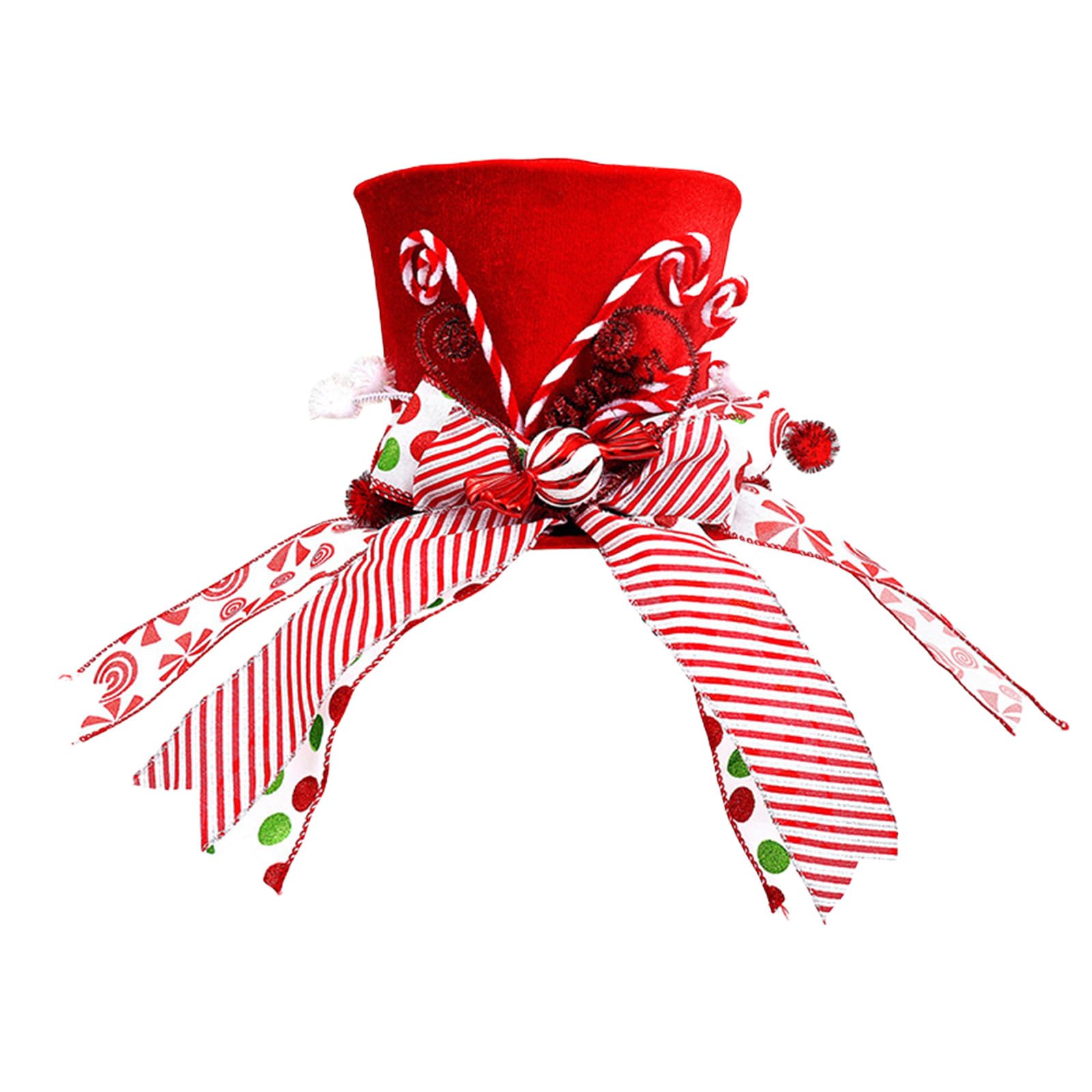 Festival Star Tree Toppers with Santa Hat Unique Christmas Star Tree Toppers with Santa Hat Charm for Family Celebration Festival Accent