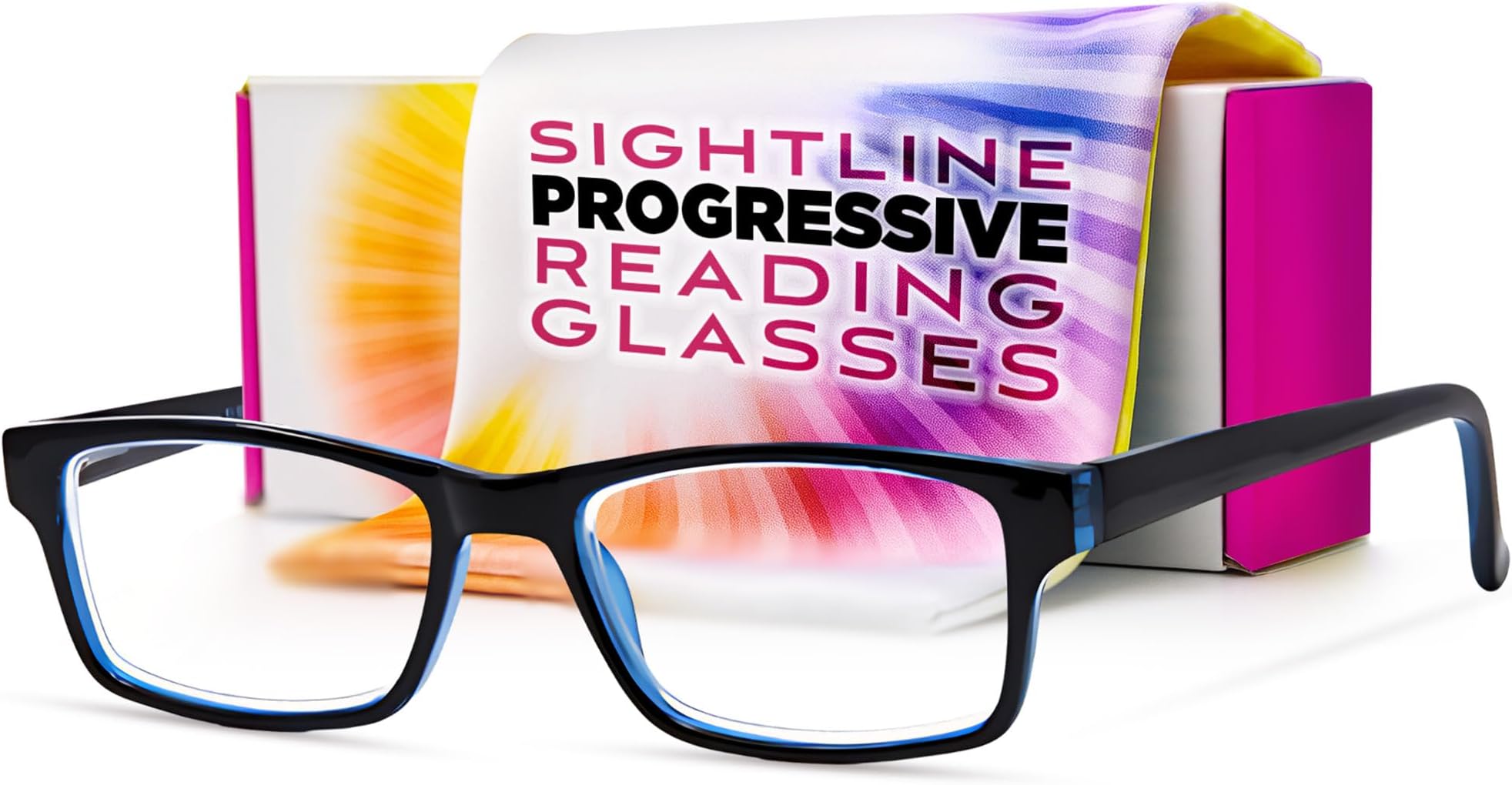Sightline 6005 Progressive Reading Glasses for Women and Men – Multifocal Rea...