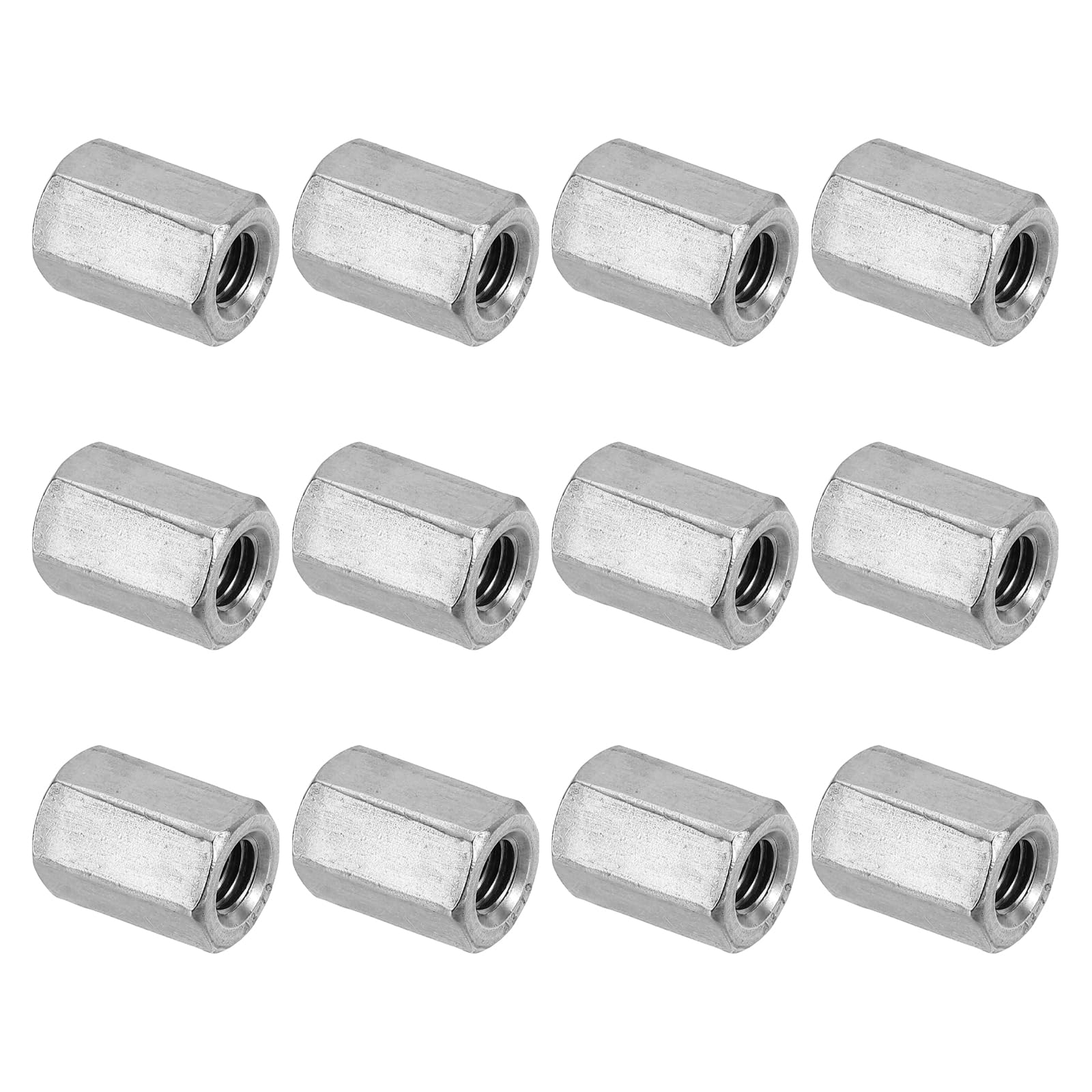 PATIKIL M10 x 1.5-Pitch 304 Stainless Steel Hex Coupling Nuts