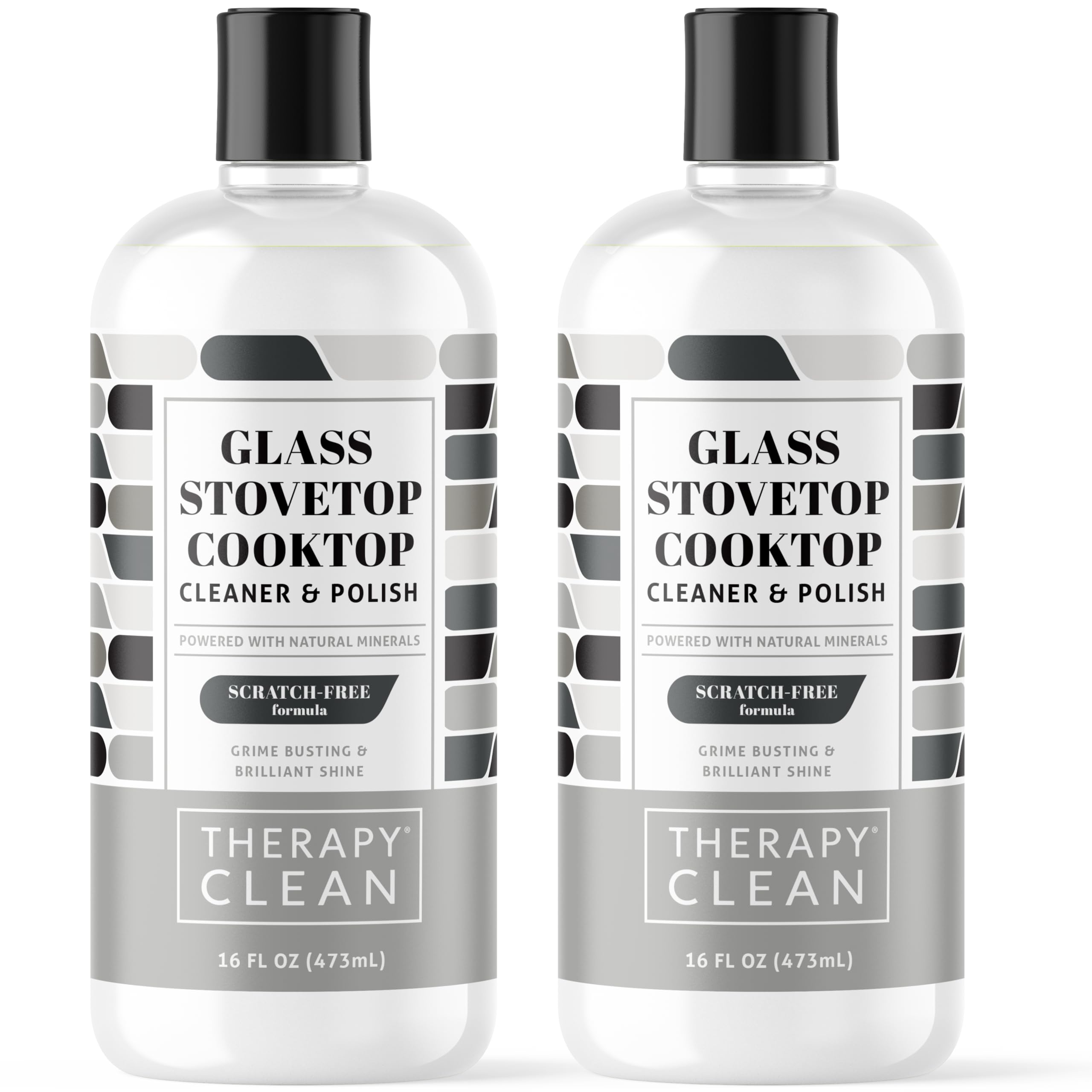 Glass Stove Top Cleaner 16 fl oz. (2 Pack) - Safe for Ceramic, Electric, Induction Stovetops