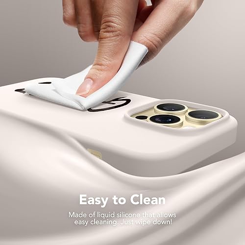 Miniatura 5 de GONEZ Funda de silicona para iPhone 14 Pro Max, compatible con MagSafe, con protector de pantalla + protector de lente de cámara, silicona líquida a