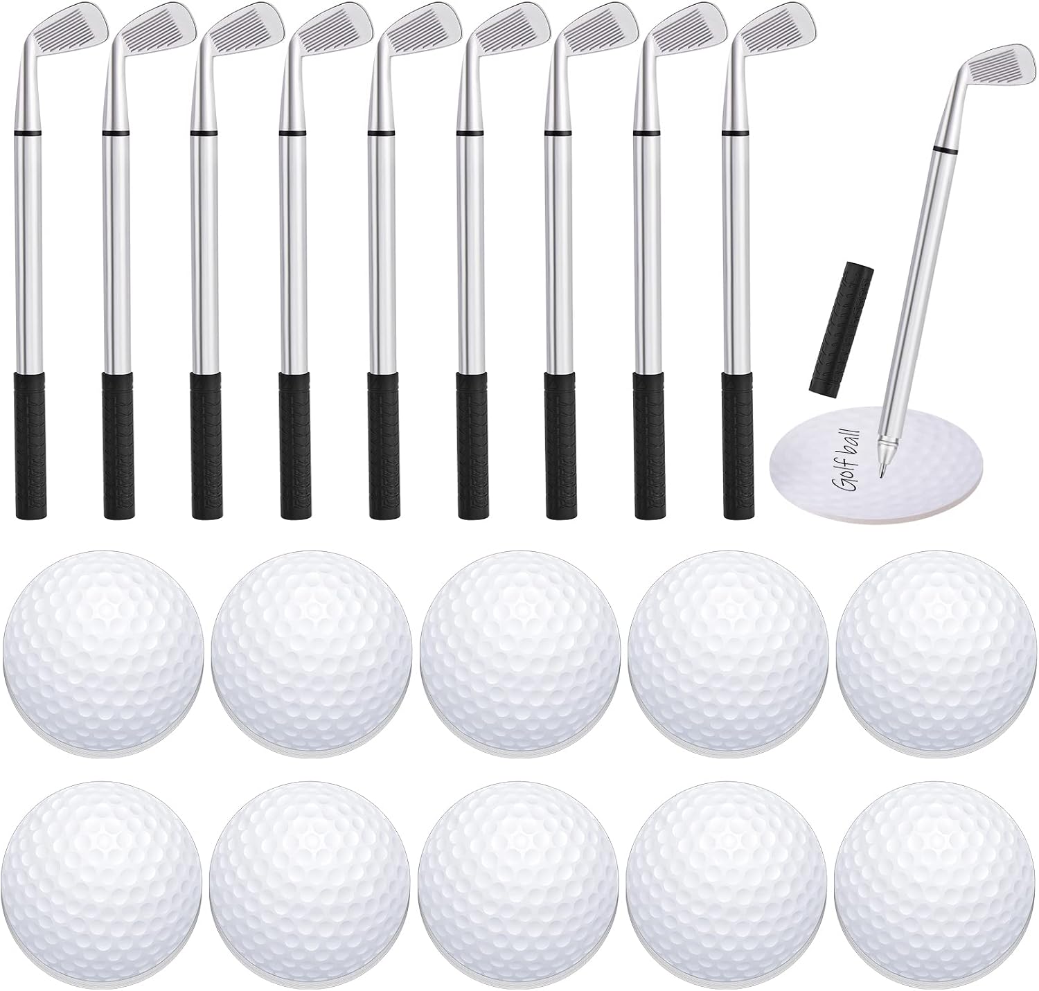 Estune 12 Set Golf Party Favors Include Club Pens Ball Sticky Notes
