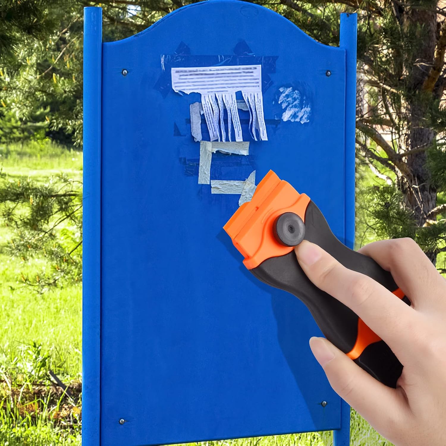 Razor Blade Scrapers, Multi-Purpose Scraper Tool, Cleaning Razor Scraper Remover Tool for Glass, Decals, Stickers, Labels, Tint, Grease, Adhesive, Paint (40Pcs Replace Blades & 2pcs Scrapers Knife)