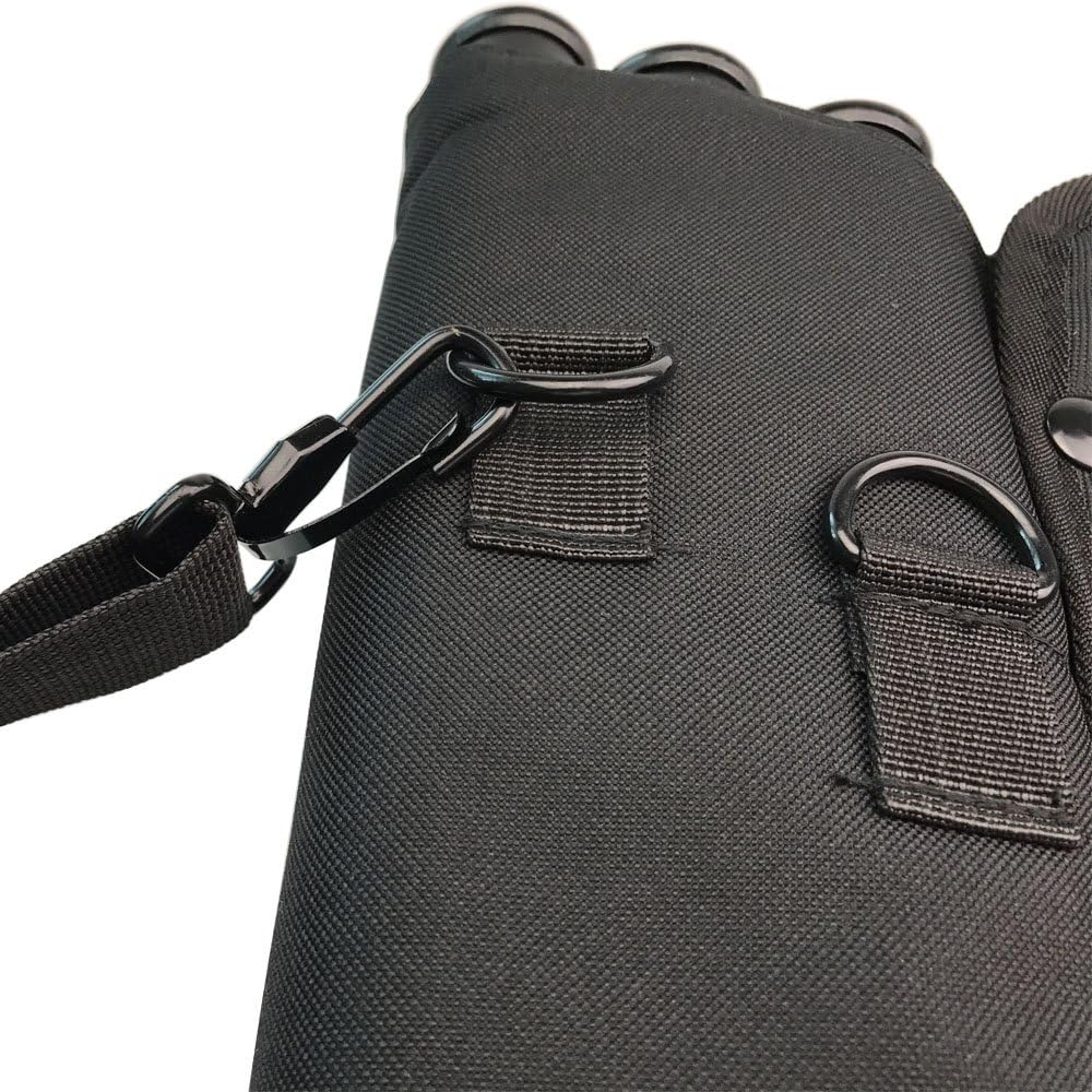 AMEYXGS Archery Quiver 3 Tube Black/Camo Waist Portable Arrow Bag with Adjustable Belt for Hunting Training with Carry Arrows