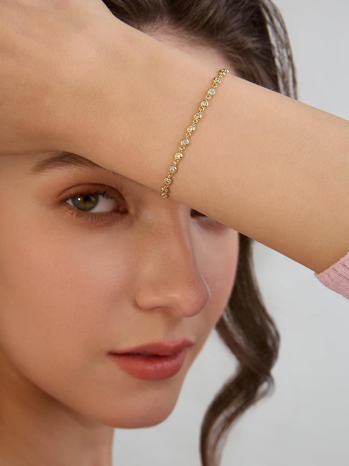 Gold Bracelets for Women, 14k Gold Filled Stackable Bracelet
