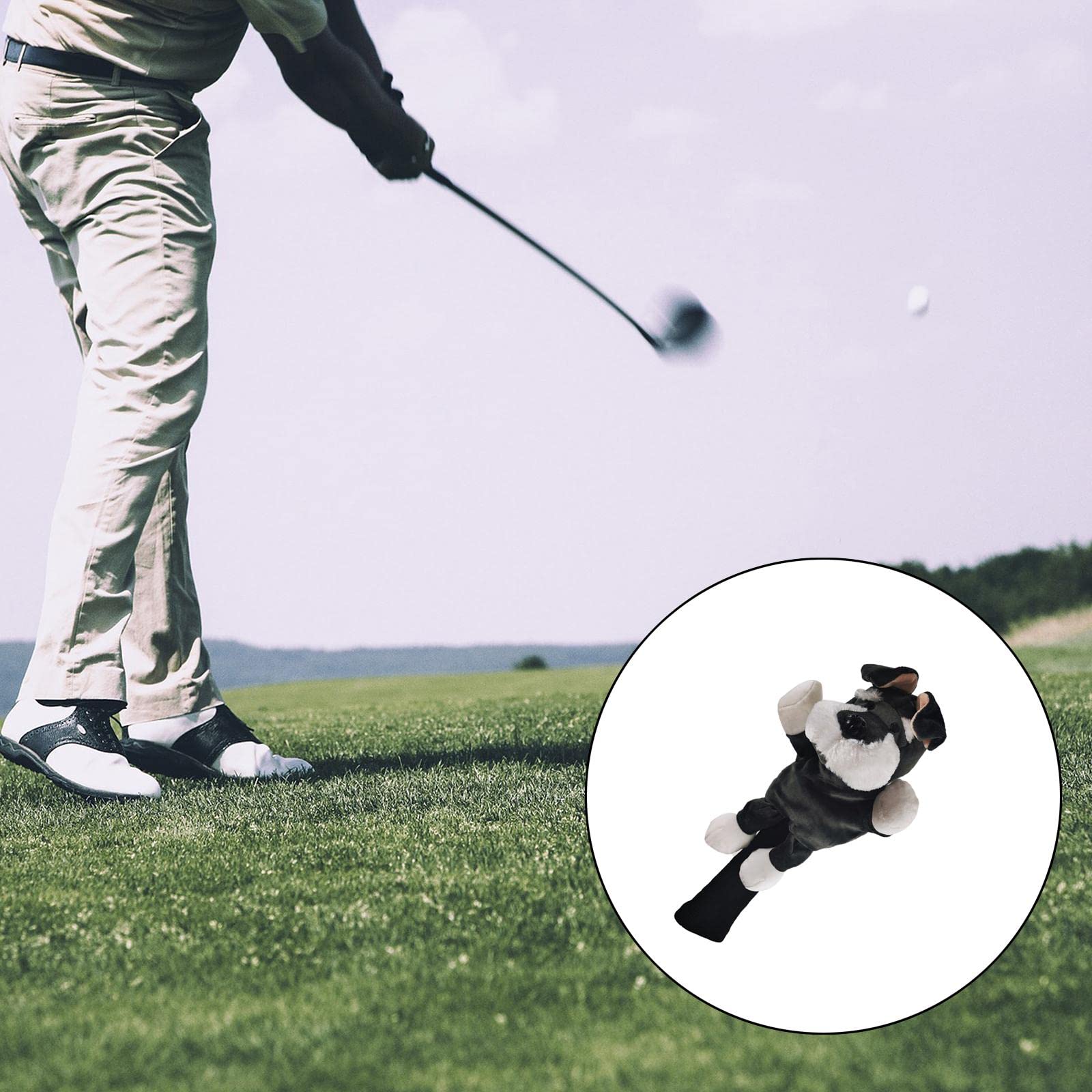 Golf Club Headcover Funda para Cabeza de Palo de Golf en Forma Animal Cubierta Protectora para Madera Confeccionada en Felpa Duradera Adecuad