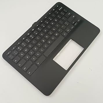 Replacement for HP Chromebook 11 G9 EE M47382-001 Laptop Upper Case Palmrest Keyboard Assembly Part Black