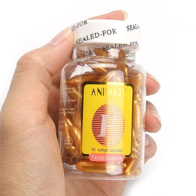 Animate Facial Essense Vitamin E 60 Softgel Capsules Amazon.in Health & Personal Care