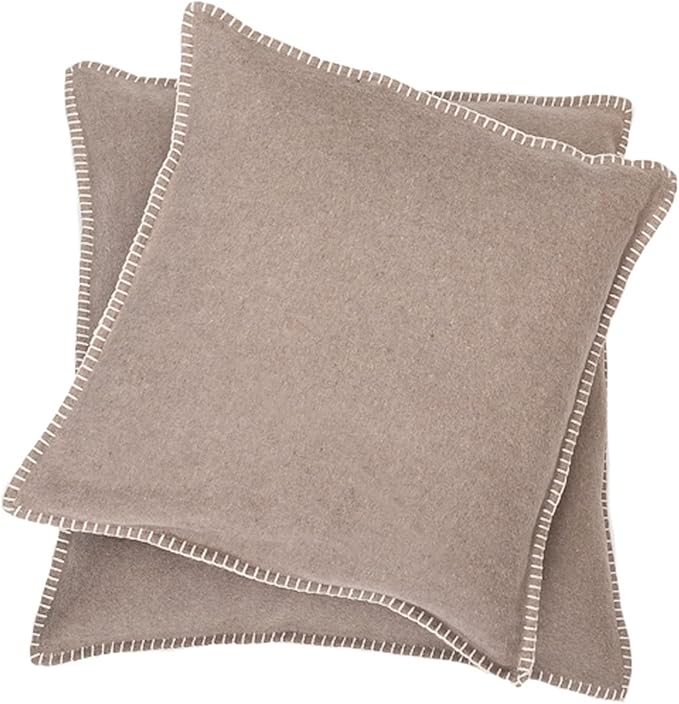 David Fussenegger Kissenbezug Schlamm Dekokissen aus Baumwolle flauschig weich, 50×50 cm