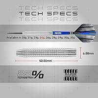 Vista 4 de RED DRAGON Razor Edge Original 24g - Tungsten Professional Steel Darts with Flights and shafts