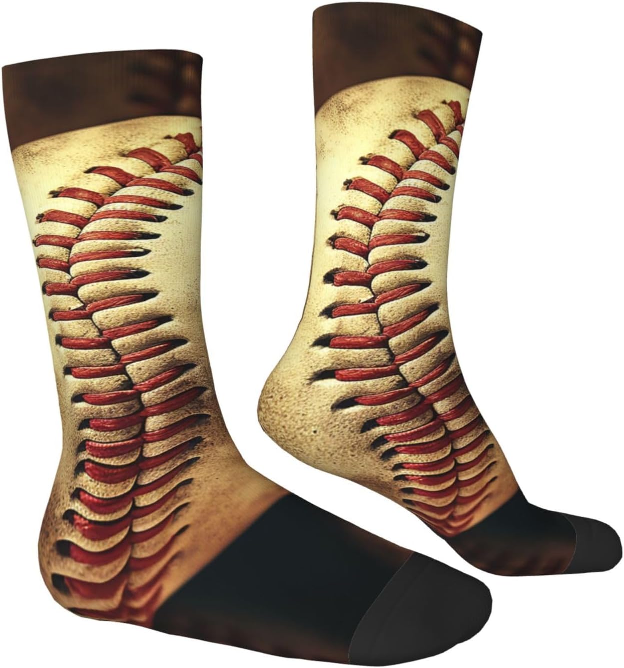 Vintage Baseball American Retro Balls Crew Socks for Men Women Moisture Wicking Cushion Athletic Sock Casual Novelty Socks Gift