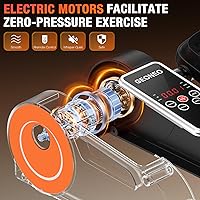 Vista 2 de Under Desk Elliptical Machine, Electric Ellipse Leg Exerciser for Senior, Quiet and Compact Electric Seated Pedal Exerciser for Home with Display