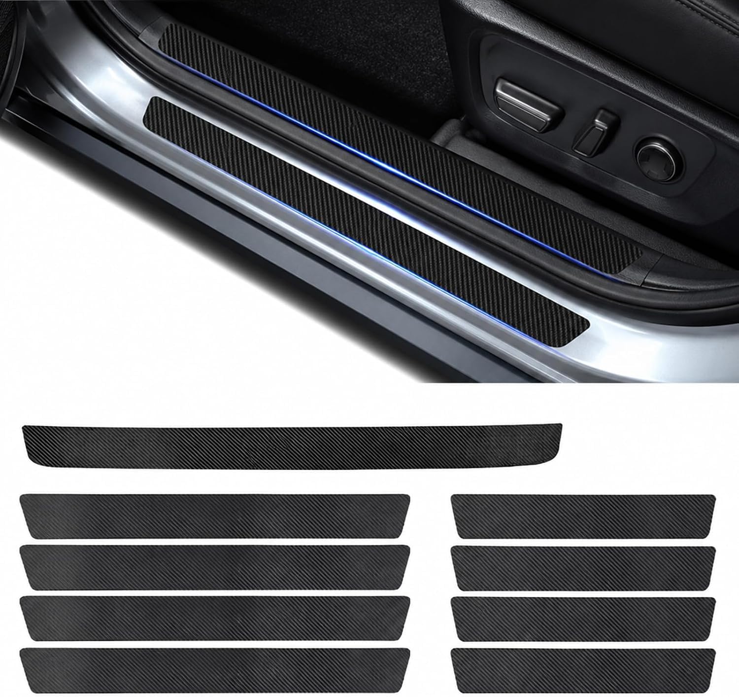 ZhanHY Car door sill protector for BMW X3 F25 2010-2017