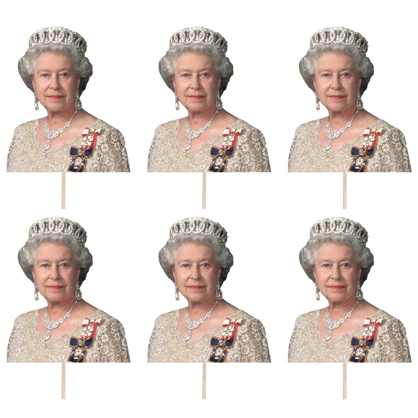 Queens Jubilee Cake s - 70th Anniversary Queen Elizabeth for Cake,Queens Jubilee 2022 Decorations Her Majesty, Happy 70th Birthday Party Supplies Hyun-ae