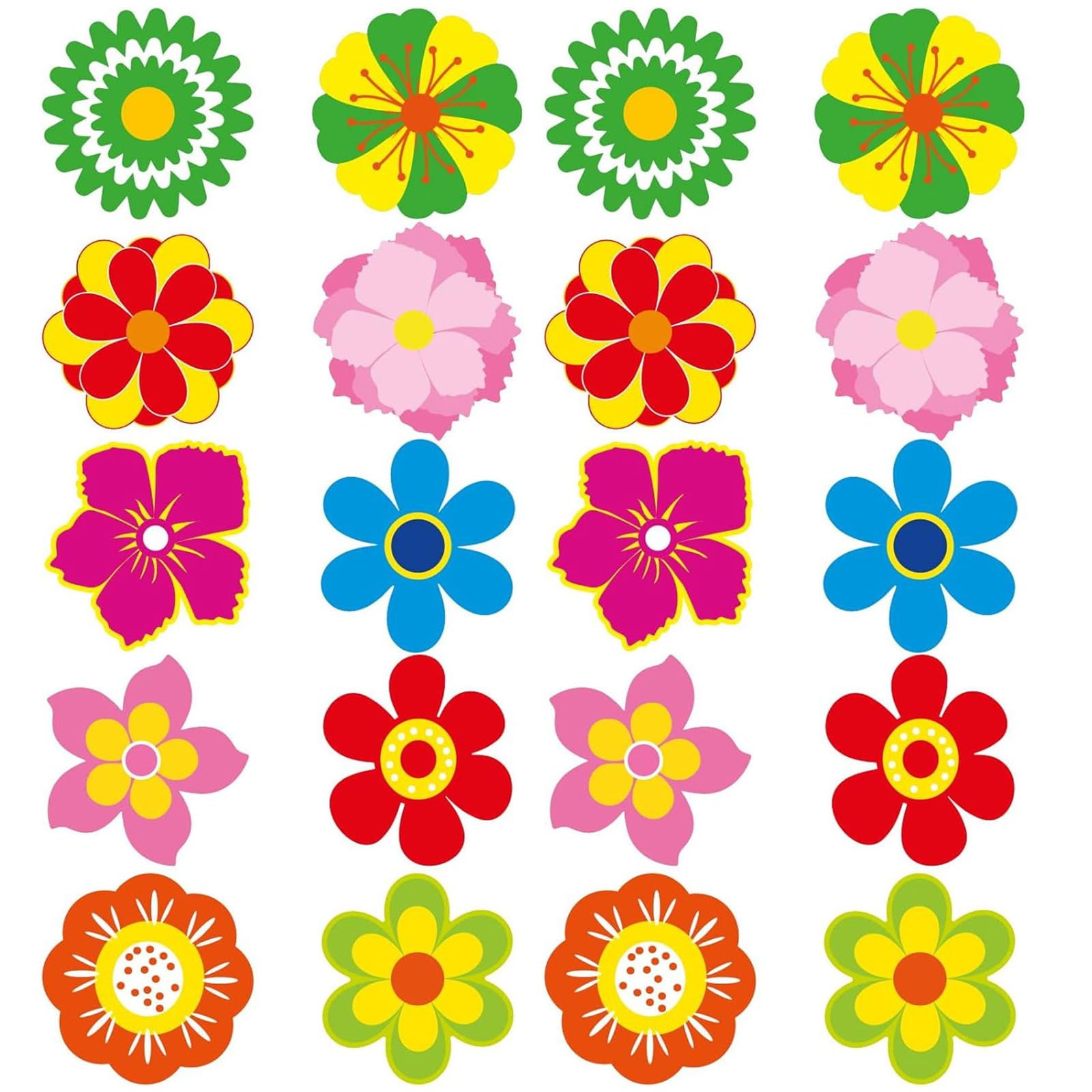 500Pcs Flower Sticker Glittering Wrapping Label for Rewarding and Packaging Scrapbooking Decoration for Journal Motivational for Kids