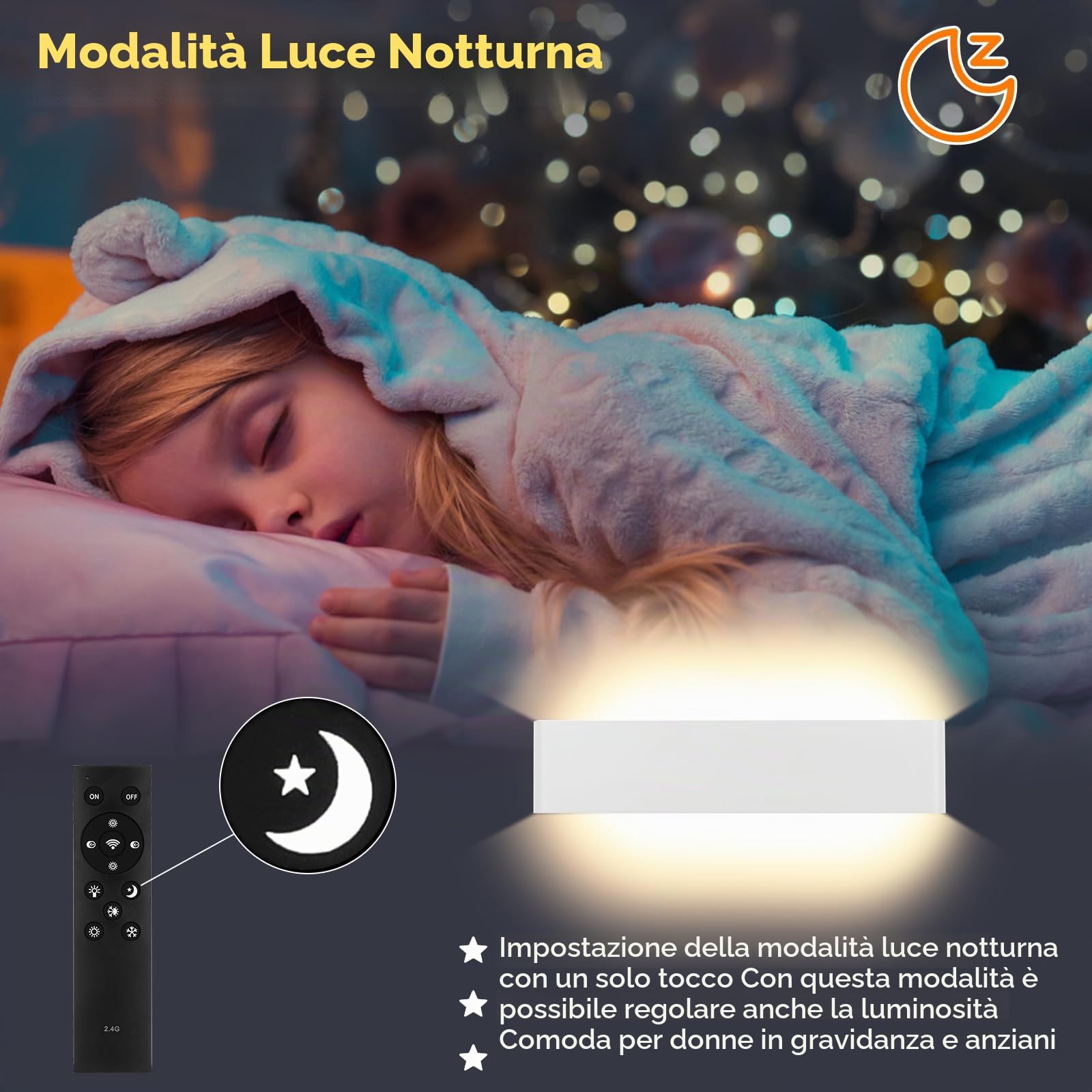 ENCOFT 28W Applique da Parete Interno Esterno Dimmerabile 40cm | Lampada da Parete con Telecomando, luci da esterno in Alluminio, Rettangolare Up Down Spot 2700K-6000K, Bianco