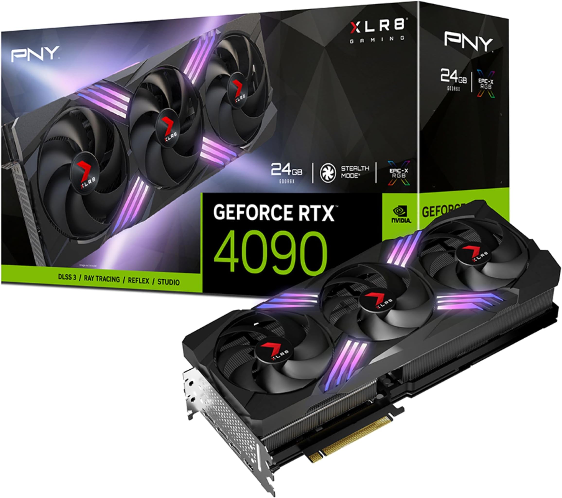 PNY GEFORCE RTX 4090 24GB XLR8 Gaming VERTO Edition, VCG409024TFXXPB