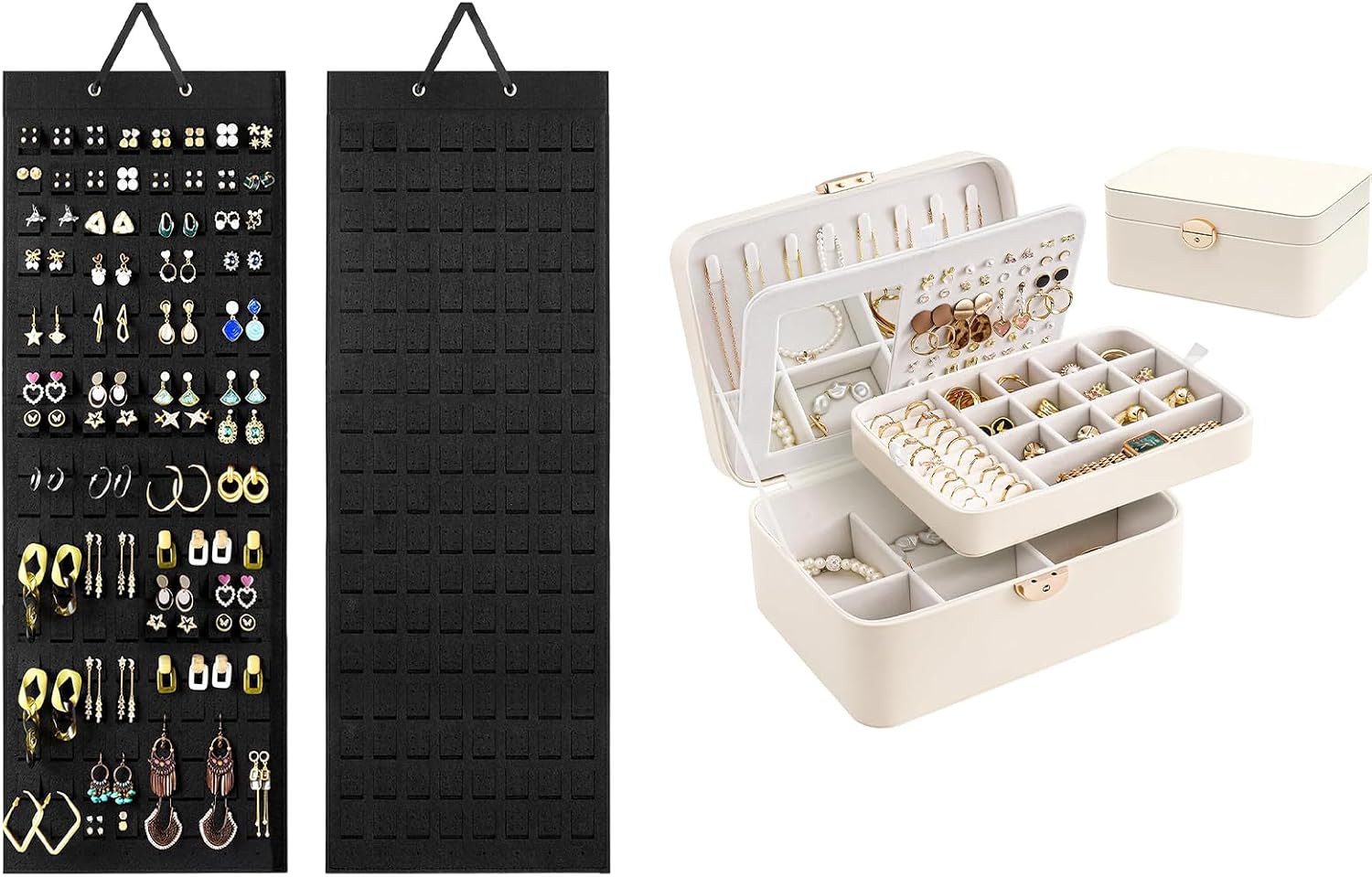 Lolalet Earring Organizer Bundle with Jewelry Box