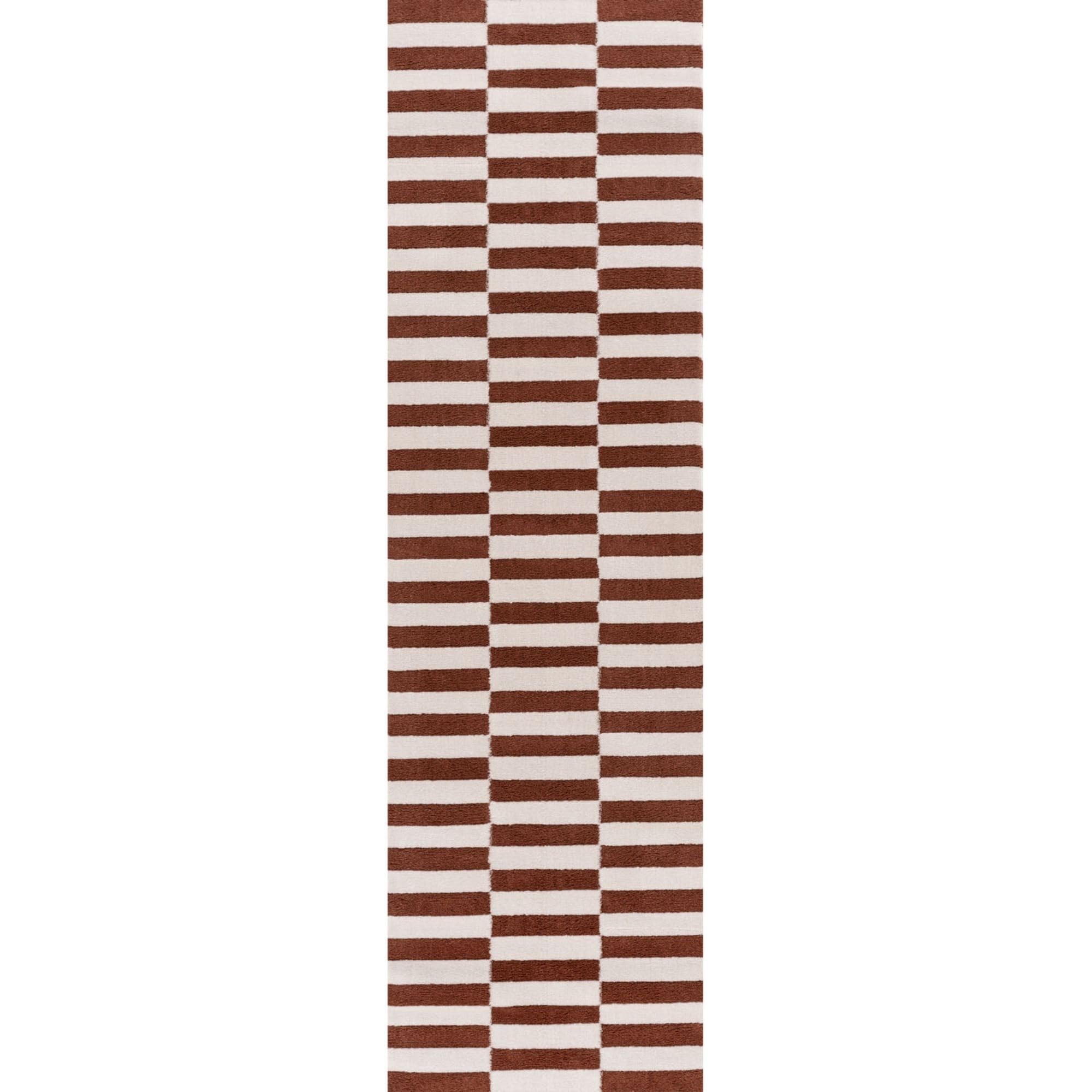 The Rugs Loft Striped Terra Rug - 80X300 Cm