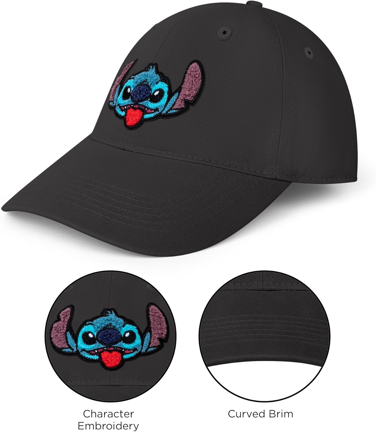 Disney Adult Baseball Cap, Lilo & Stitch Adjustable Dad Hat - Image 4
